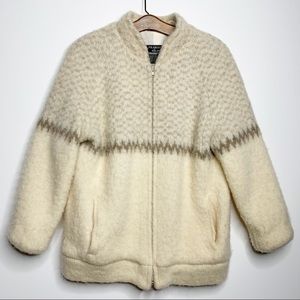 Polarknit of Iceland Zip-up Wool Sweater Jacket